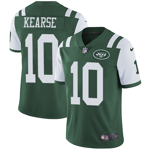Nike Jets #10 Jermaine Kearse Green Team Color Men's Stitched NFL Vapor Untouchable Limited Jersey - Click Image to Close